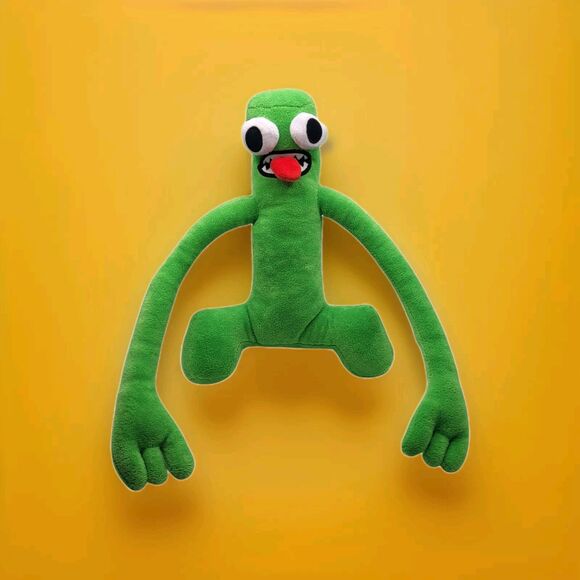 Unbranded Other - Roblox Rainbow Friends Green Monster Plush Long Arms Tongue Out  10" Stuffed Toy